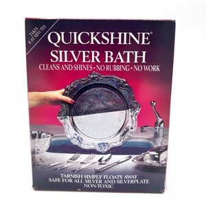 QuickShine Non-Toxic Liquid Cleanser for Silverware - Tarnish Removal Made Easy